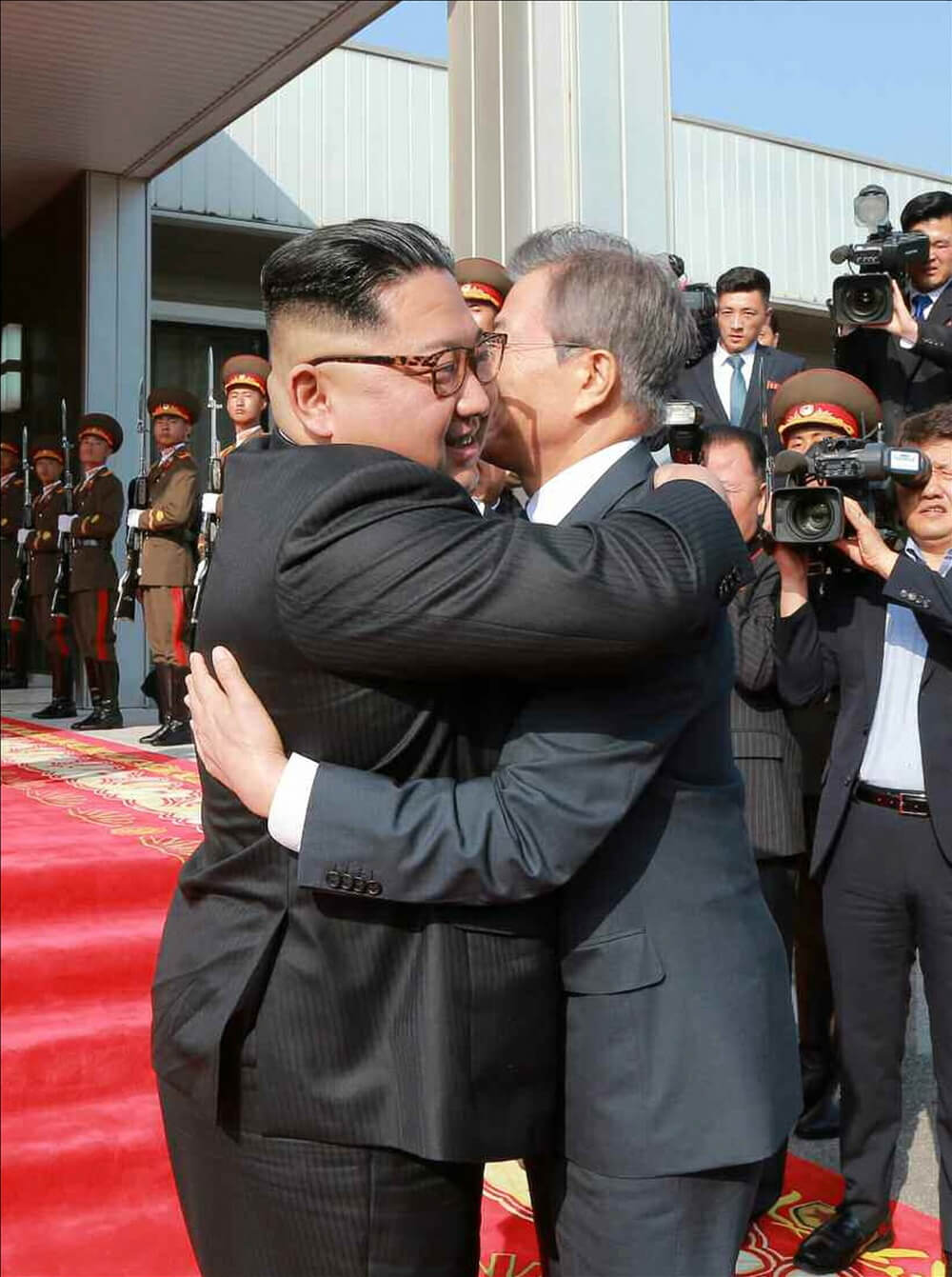 President Moon Jae-in and North Korean leader Kim Jong-un